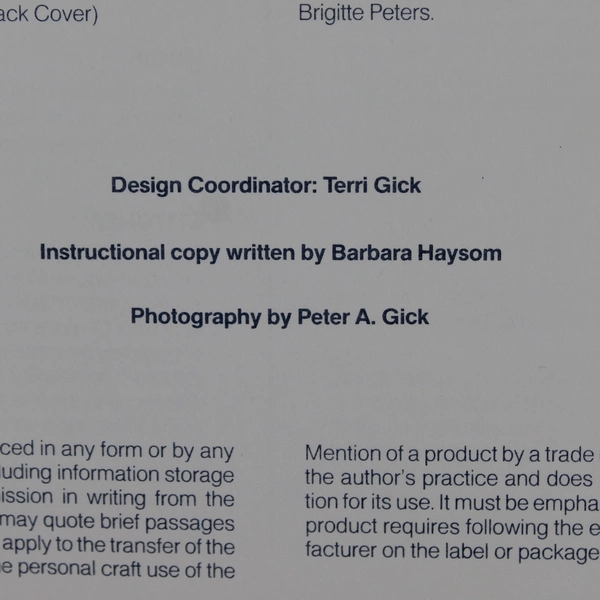 Original Iron On Transfer Designs to Stencil Paint & Sew Book GP-481