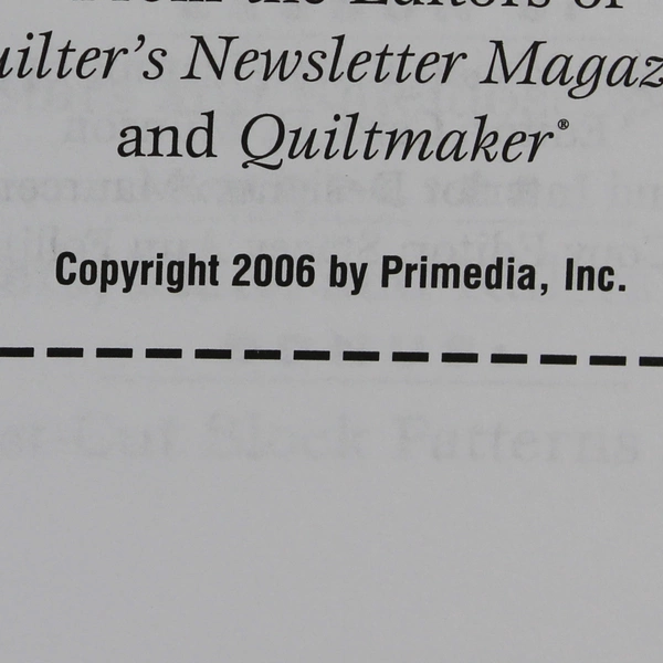 Rotary Cutting Basics and Beyond Instructional Booklet 2006 Paperback