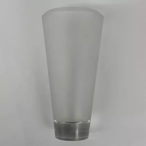 Wedgwood Vera Wang Illusion Frosted Lead Crystal Vase 12 Inch