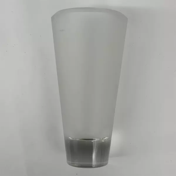 Wedgwood Vera Wang Illusion Frosted Top Lead Crystal Vase 10"