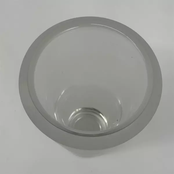 Wedgwood Vera Wang Illusion Frosted Top Lead Crystal Vase 10"