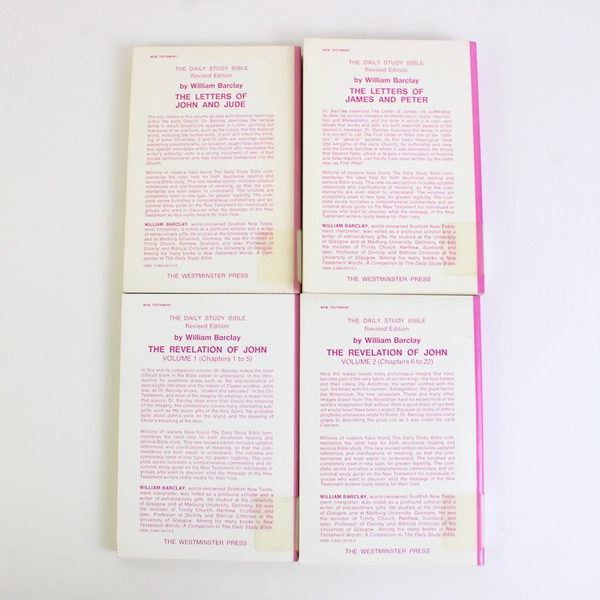 Lot of 4 The Daily Study Bible Series Books William Barclay 1977-1976 PB Ex-Lib