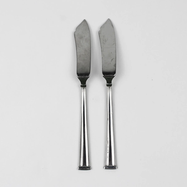 Lot of 2 Lenox Lanford (Stainless) Flatware Handle Master Butter Knives