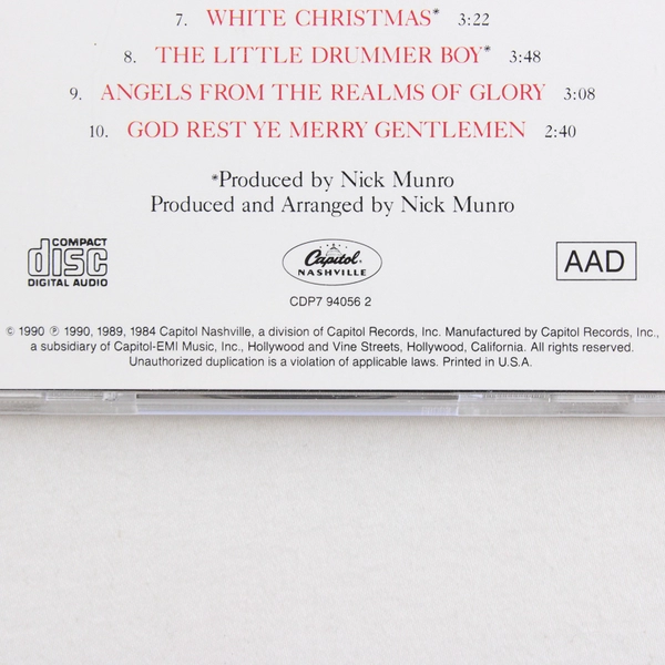 Tidings of Comfort & Joy by Roger Whittaker CD 1990