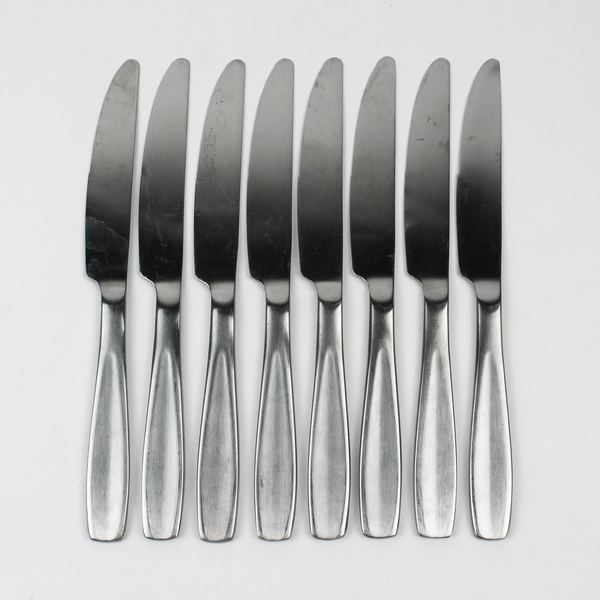 Lot of 8 Cambridge Aspen French Solid Knives Stainless Steel Satin Finish