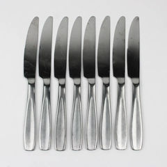 Lot of 8 Cambridge Aspen French Solid Knives Stainless Steel Satin Finish