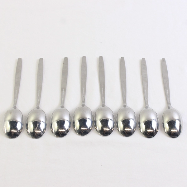 Lot of 8 Noritake Harmony Place Soup Spoons 18/8 Stainless Japan Flatware 7 3/8"