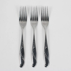 Lot Of 3 International Silver Bouquet (Stainless) Flatware Salad Forks 7.5" Long