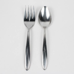 Lot Of 2 International Silver Christiania (Stainless) Flatware Serving Set 9"