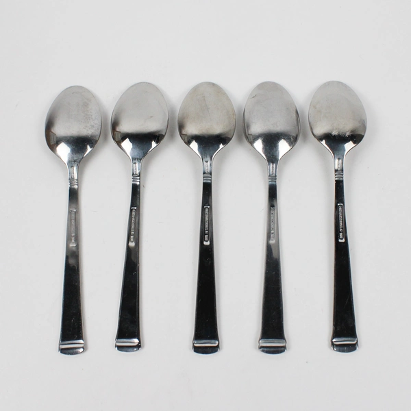 Lot Of 5 International Silver INS394 (Stainless) Fatware Teaspoons 6.75" Long