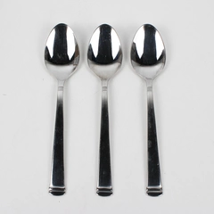 Lot Of 3 International Silver INS394 (Stainless) Fatware Teaspoons 6.75" Long