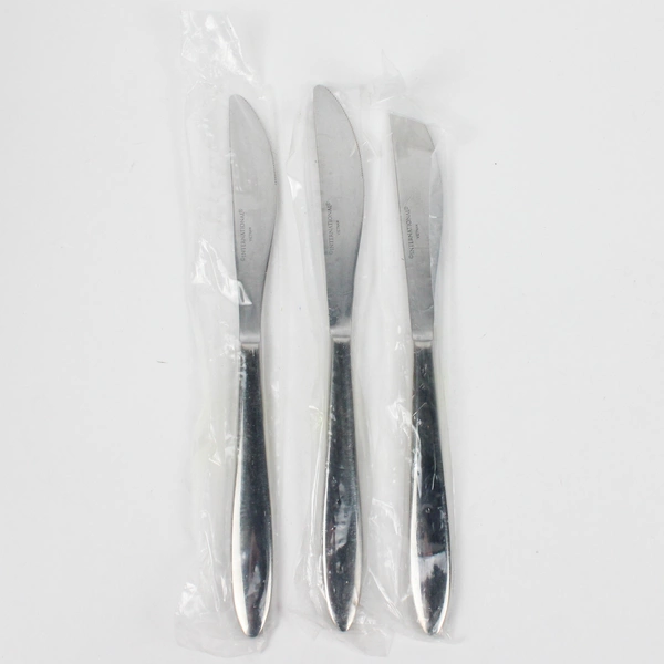 Lot Of 3 International Silver Simplicity (Stainless) Flatware Dinner Knives 9"