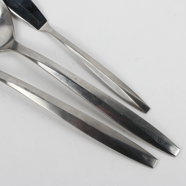 Lot Of 3 Noritake Silver Harmony (Stainless) Flatware Serving Set & Knife