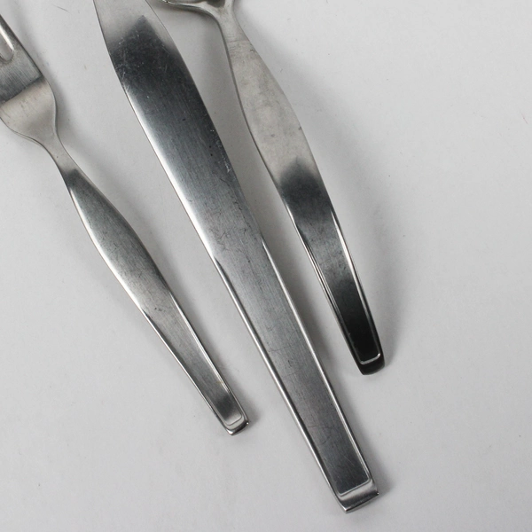 Lot Of 4 Noritake Silver Fantasy (Stainless) Serving Fork & Assorted Flatware