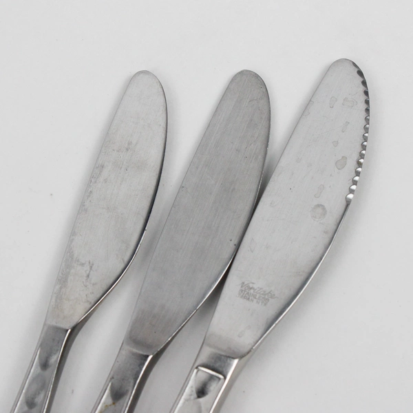 Lot Of 6 Noritake Silver La Seine (Stainless) Flatware Assorted Knives