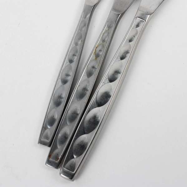 Lot Of 6 Noritake Silver La Seine (Stainless) Flatware Assorted Knives