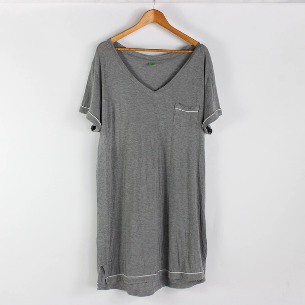 Lot of 2 Honeydew Women's XXL Nightgowns Gray and Floral Blue