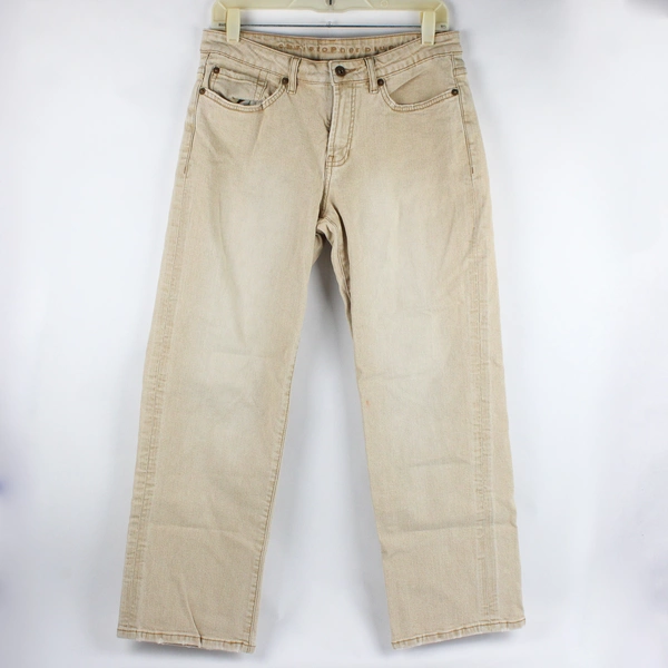 Christopher Blue Women's 10 Beige Bootcut Denim Jeans
