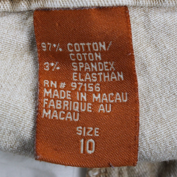 Christopher Blue Women's 10 Beige Bootcut Denim Jeans