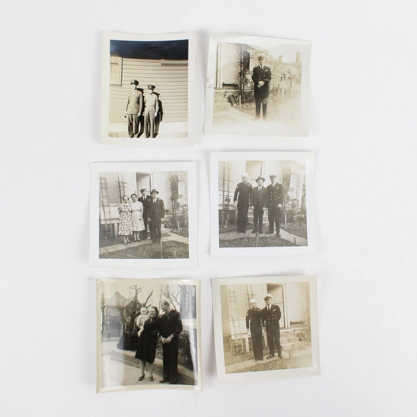 Lot of 20 Vintage 1940s WW2 Era Military Snapshot Photographs