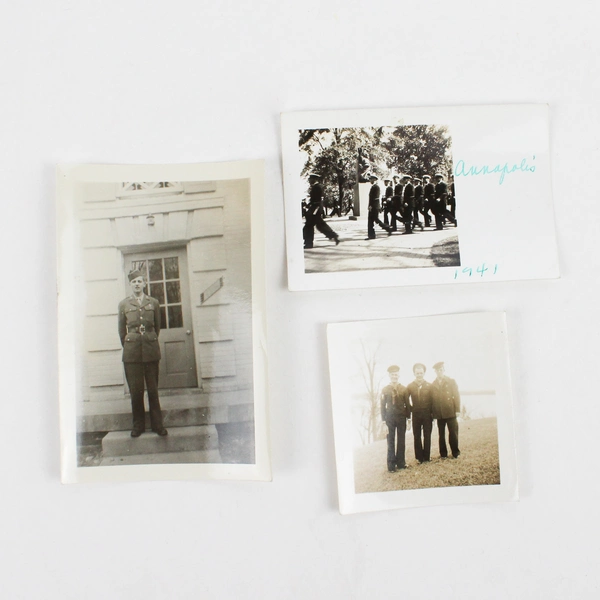 Lot of 20 Vintage 1940s WW2 Era Military Snapshot Photographs