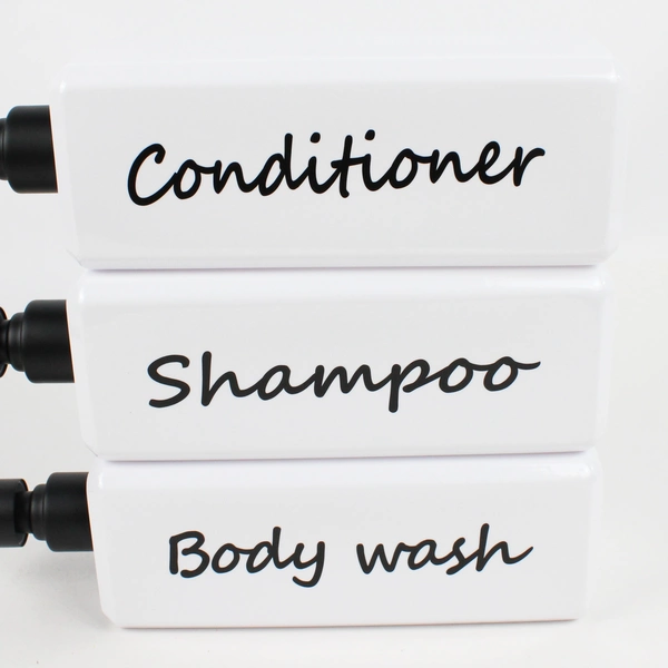 Latsiwatfl Shampoo/Conditioner/Body Wash Reusable Dispensers 3 Pack 27 Oz