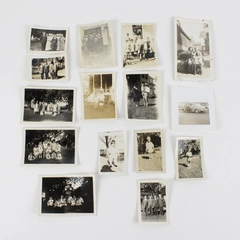 Lot of 15 Vintage Black and White Family Snapshot Photos
