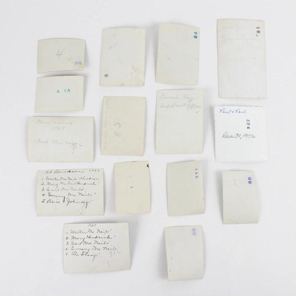 Lot of 15 Vintage Black and White Family Snapshot Photos