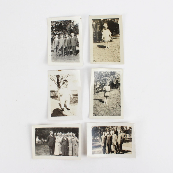 Lot of 15 Vintage Black and White Family Snapshot Photos