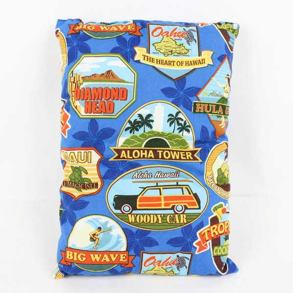 Hula Girl, Woody Car, Sea Turtles Hawaii Theme Decorative Throw Pillow, 9.8 x 11