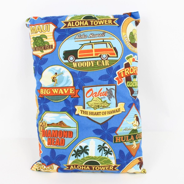 Hula Girl, Woody Car, Sea Turtles Hawaii Theme Decorative Throw Pillow, 9.8 x 11