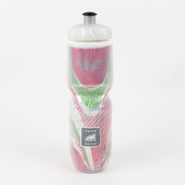Polar Bottle Insulated Sports Water Bottle 24 Oz Pink/Green/White 10.75" Tall