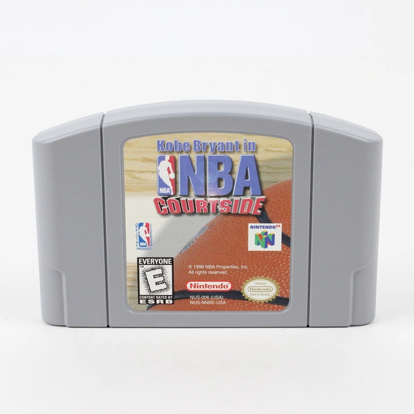 Kobe Bryant In NBA Courtside Game For Nintendo 64 Cartridge 1998 (Untested)