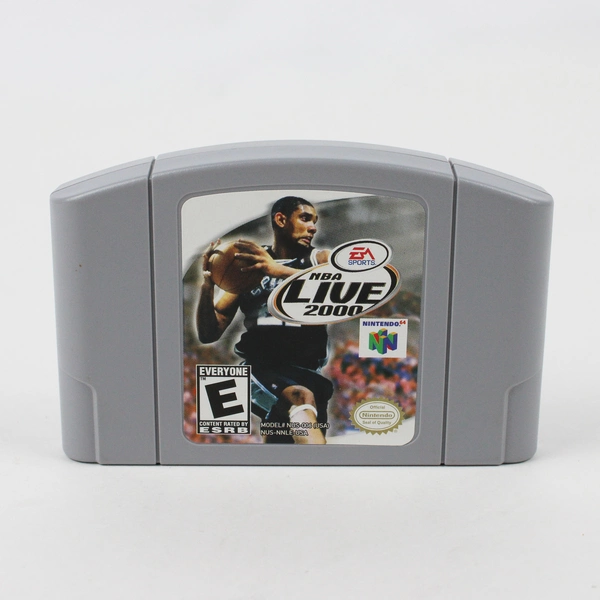 NBA Live 2000 Game For Nintendo 64 Cartridge (Untested)