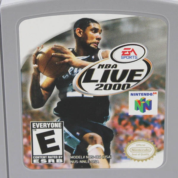 NBA Live 2000 Game For Nintendo 64 Cartridge (Untested)