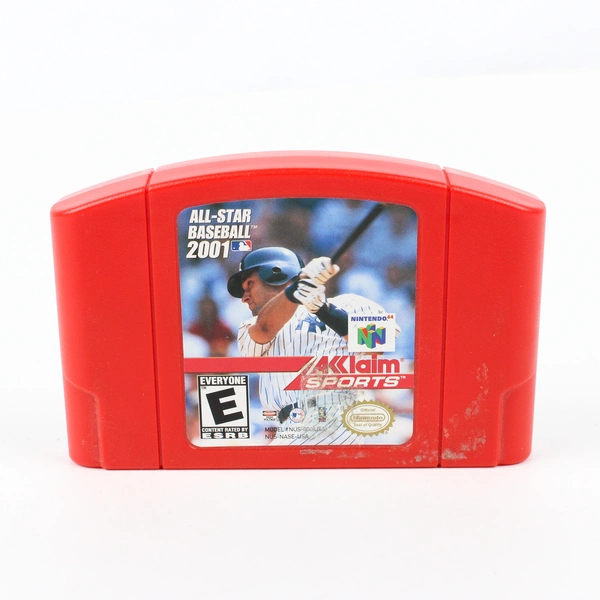 All-Star Baseball 2001 Game For Nintendo 64 Cartridge Aklaim Sports (Untested)
