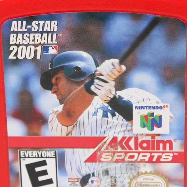 All-Star Baseball 2001 Game For Nintendo 64 Cartridge Aklaim Sports (Untested)