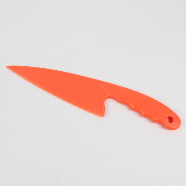 3-Piece Colored (Pink, Green and Orange) Plastic Kitchen Knives Set