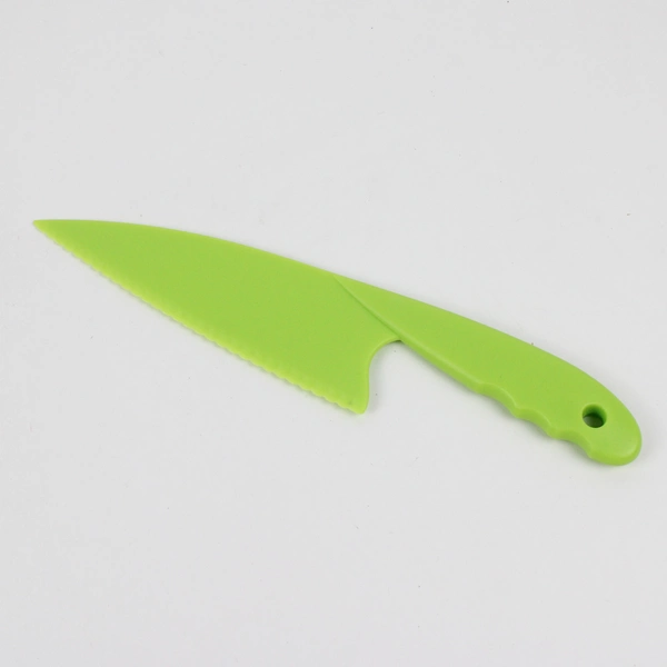 3-Piece Colored (Pink, Green and Orange) Plastic Kitchen Knives Set