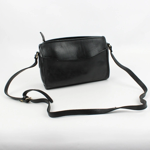 Croft and Barrow Crossbody Black Leather Shoulder Bag