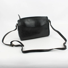 Croft and Barrow Crossbody Black Leather Shoulder Bag