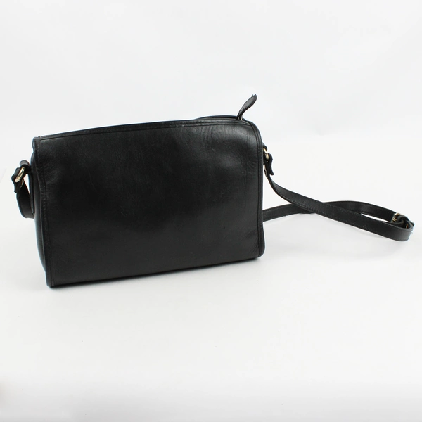 Croft and Barrow Crossbody Black Leather Shoulder Bag