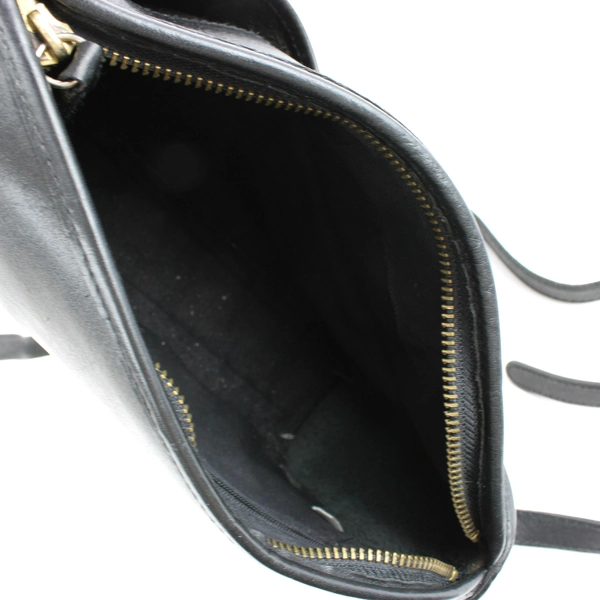 Croft and Barrow Crossbody Black Leather Shoulder Bag