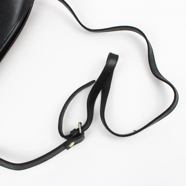 Croft and Barrow Crossbody Black Leather Shoulder Bag