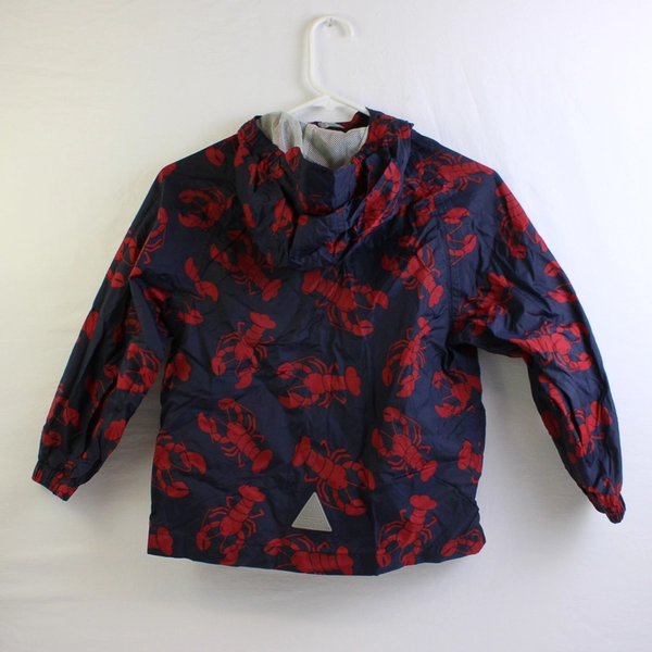 L.L. Bean Lobster Print Windbreaker Jacket Unisex Kid's Size 5/6