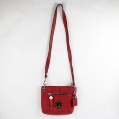 Red "Tig Bags" Leather Hobo Style Purse with Handles