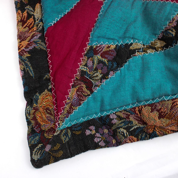 Tapestry Pillow Shams Pair, Vintage-style Quilted Design, 27"x 23"