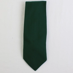 Unbranded Men's Neck Tie Dark Green Cotton
