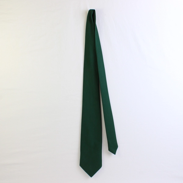 Unbranded Men's Neck Tie Dark Green Cotton