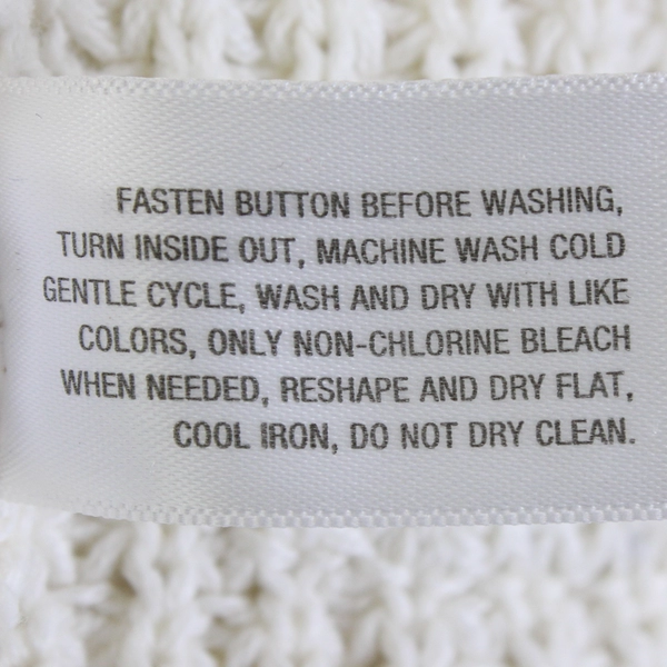 Old Navy Baby 12-18m Ivory Waffle Knit Button Up Cardigan Sweater